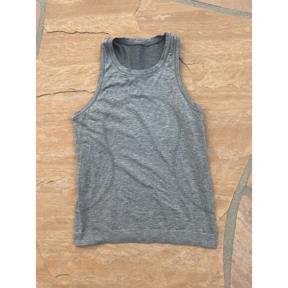 Lululemon Tank Top Womens M Gray Slate Gray Swiftly Breeze Relaxed - Picture 1 of 4